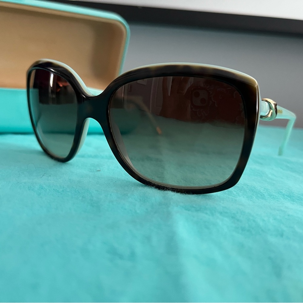 Tiffany and Co brown/teal Sunglasses